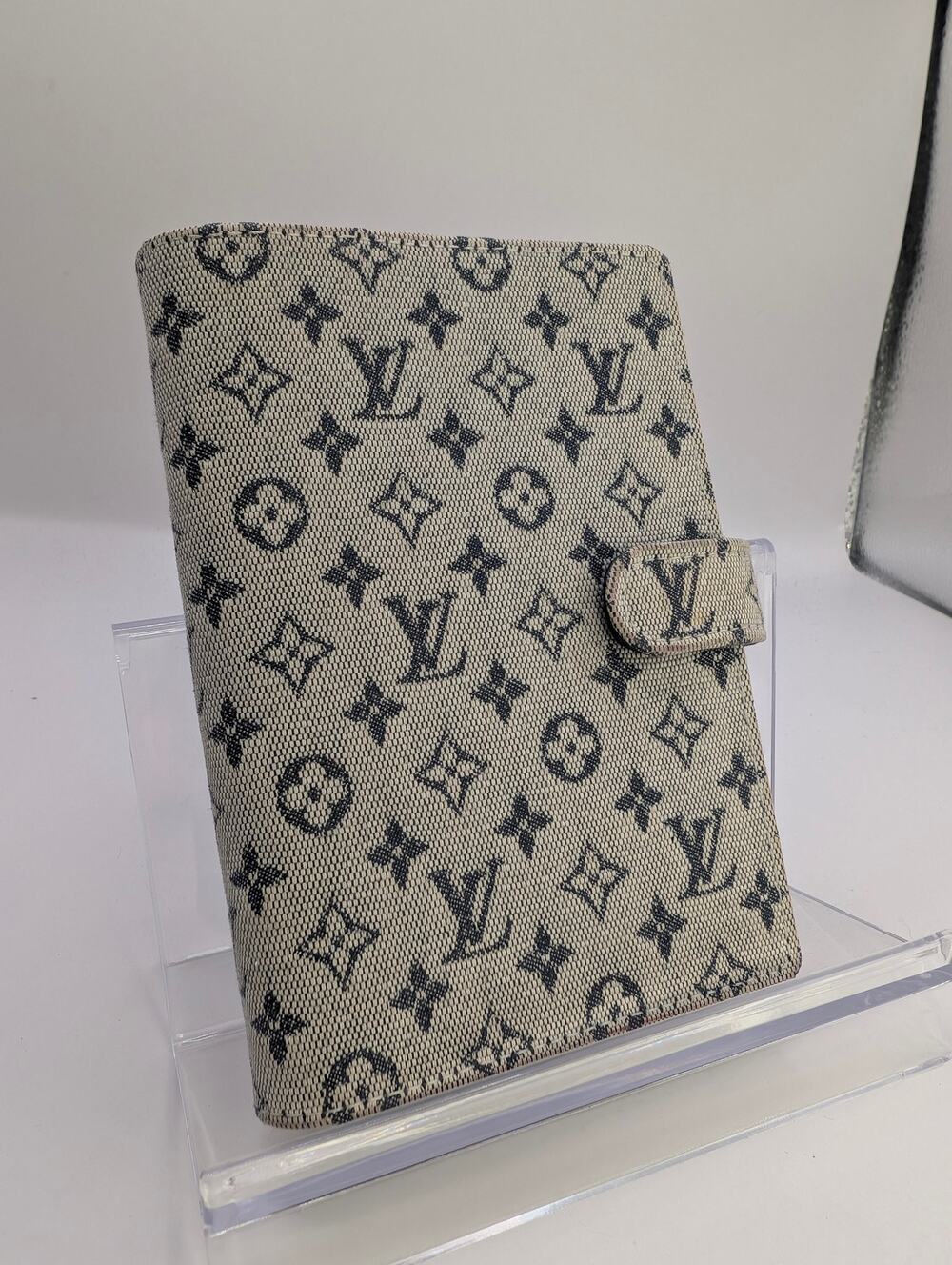 Authentic Louis Vuitton Canvas Monogram Mini Lin Agenda PM with Box